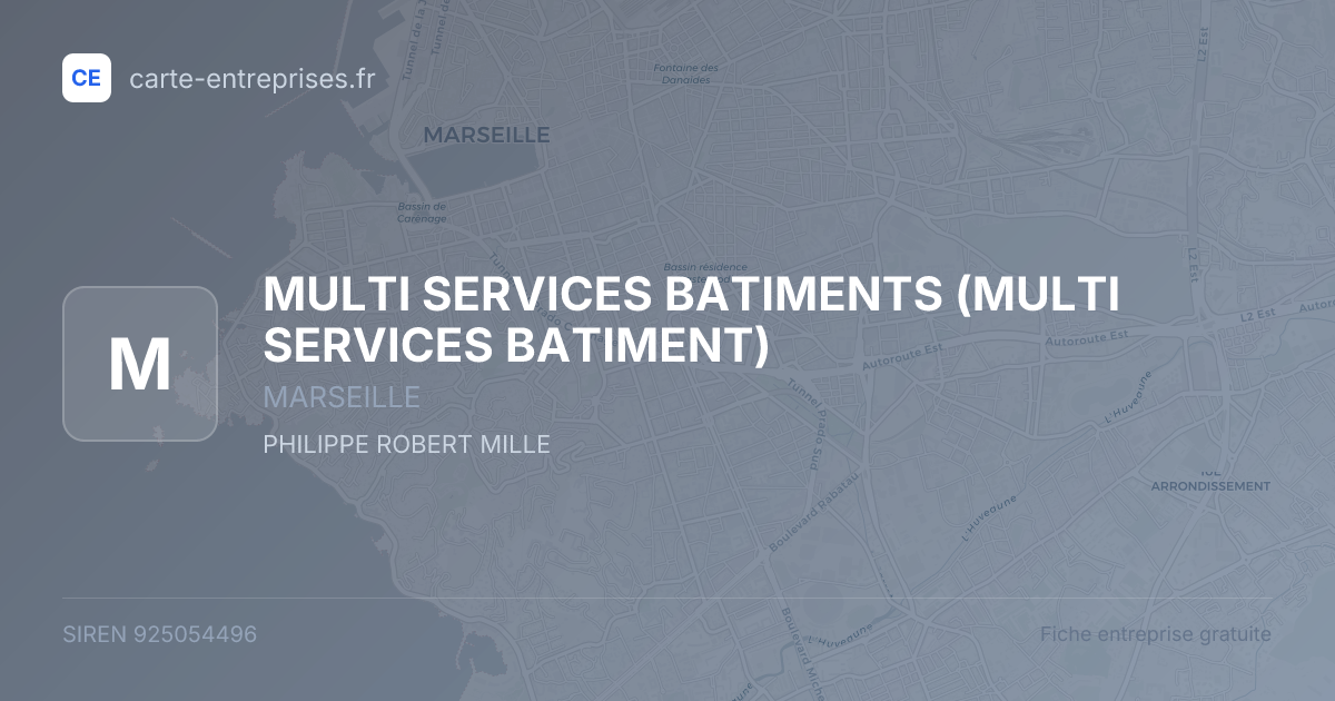 MULTI SERVICES BATIMENTS (MULTI SERVICES BATIMENT) — 925054496 — fiche entreprise