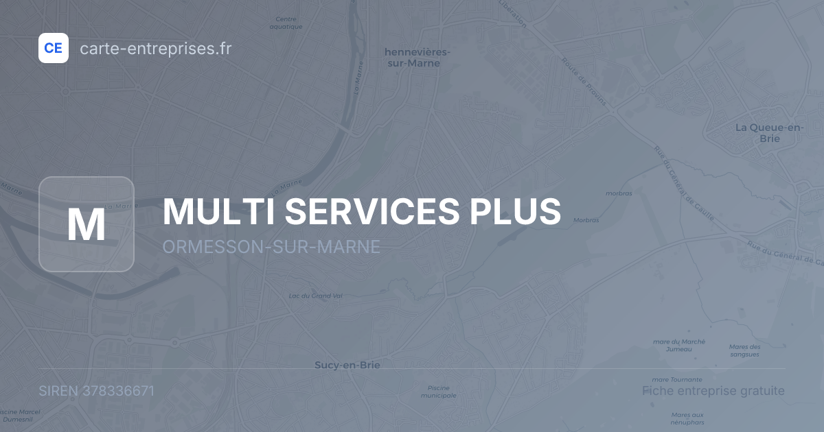 MULTI SERVICES PLUS — 378336671 — fiche entreprise