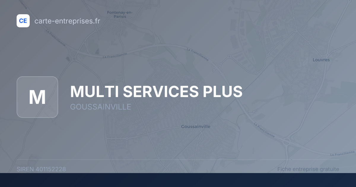 MULTI SERVICES PLUS — 401152228 — fiche entreprise