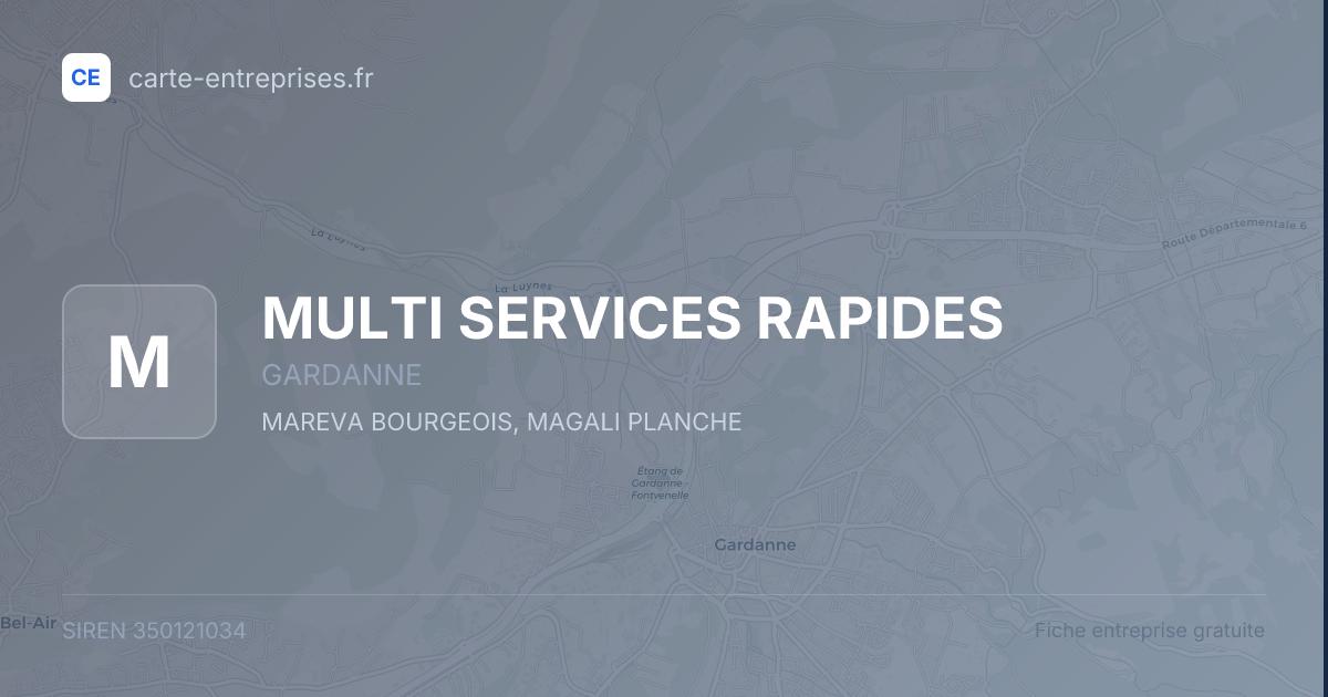 MULTI SERVICES RAPIDES — 350121034 — fiche entreprise