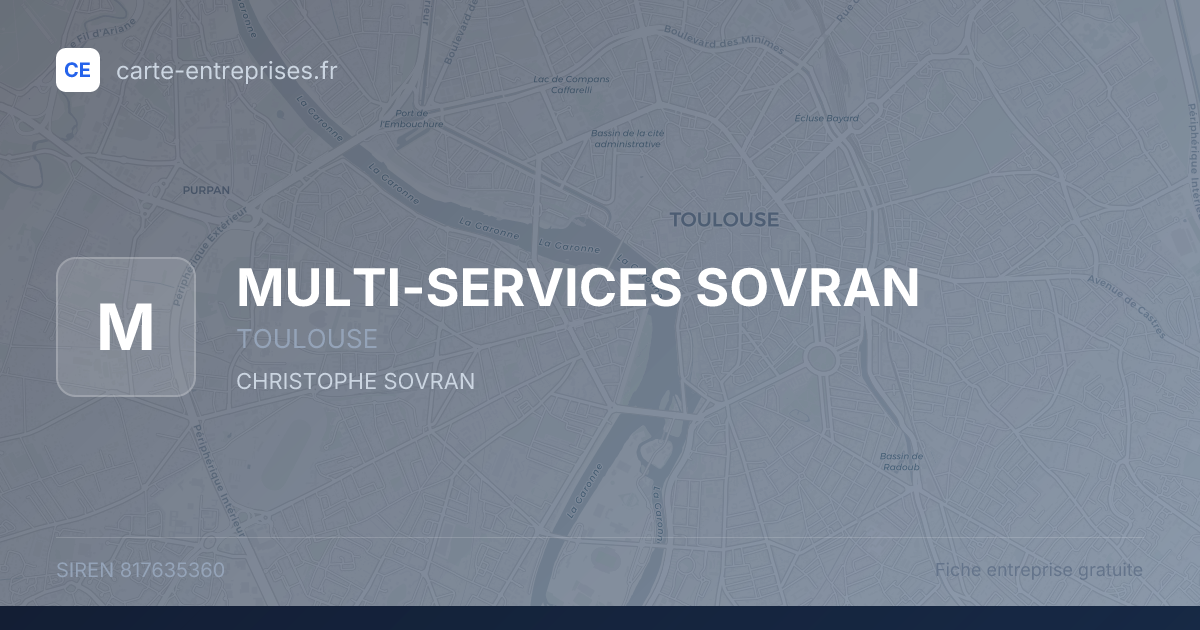 MULTI-SERVICES SOVRAN — 817635360 — fiche entreprise
