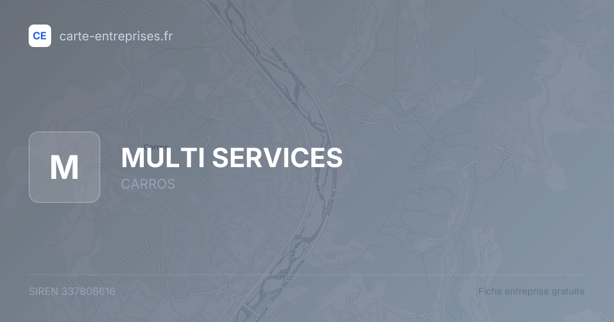 MULTI SERVICES — 337806616 — fiche entreprise