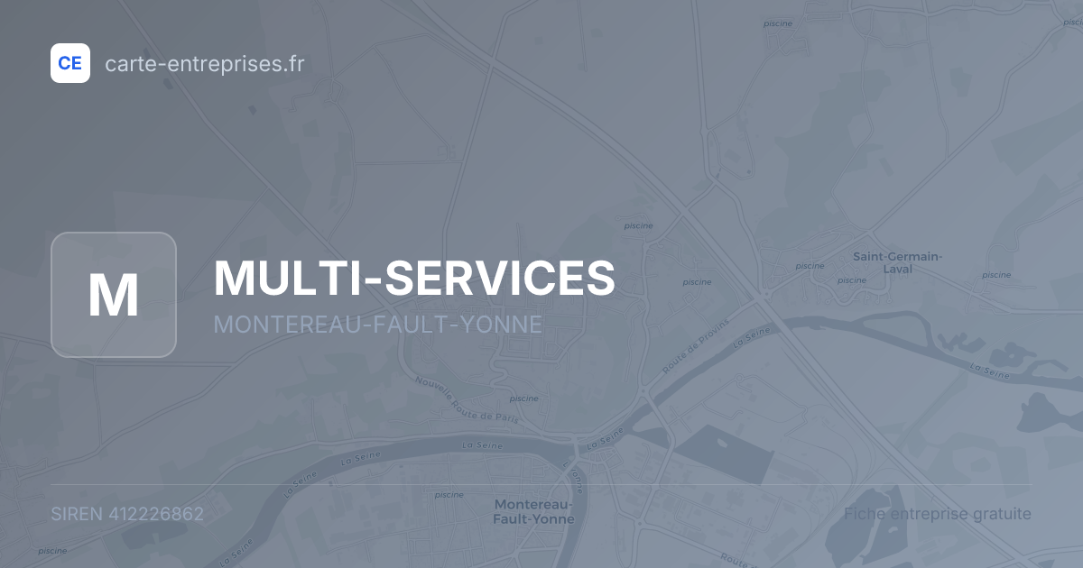 MULTI-SERVICES — 412226862 — fiche entreprise