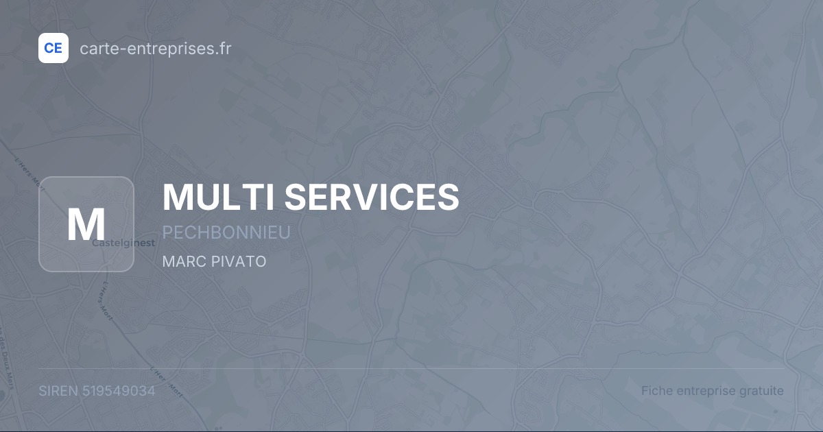 MULTI SERVICES — 519549034 — fiche entreprise