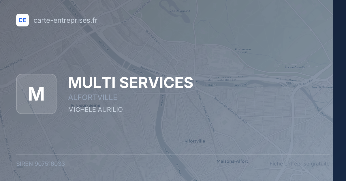 MULTI SERVICES — 907516033 — fiche entreprise
