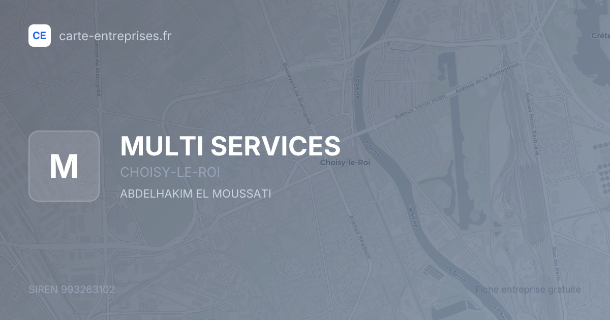 MULTI SERVICES — 993263102 — fiche entreprise