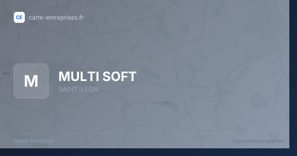 MULTI SOFT — 341151330 — fiche entreprise