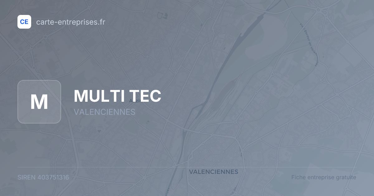 MULTI TEC — 403751316 — fiche entreprise