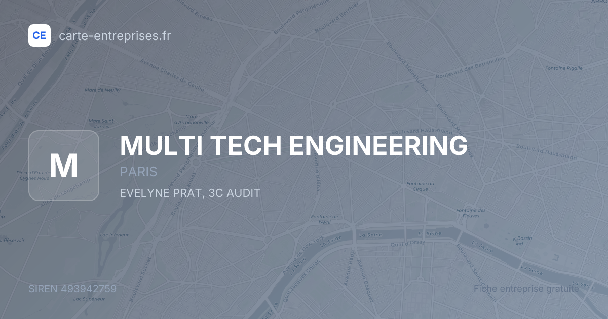 MULTI TECH ENGINEERING — 493942759 — fiche entreprise
