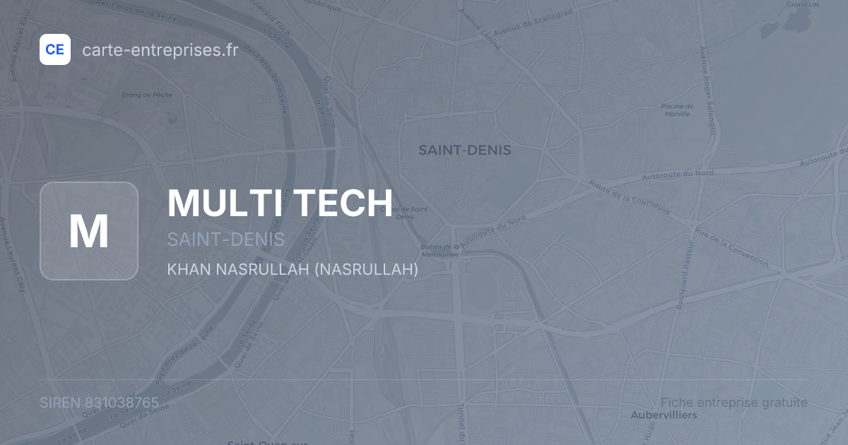 MULTI TECH — 831038765 — fiche entreprise