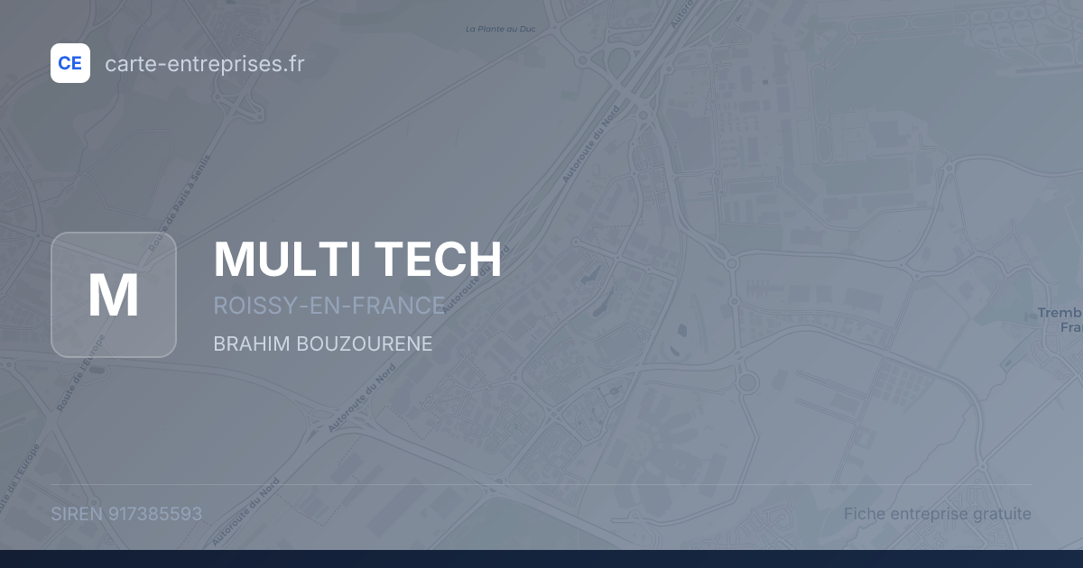 MULTI TECH — 917385593 — fiche entreprise