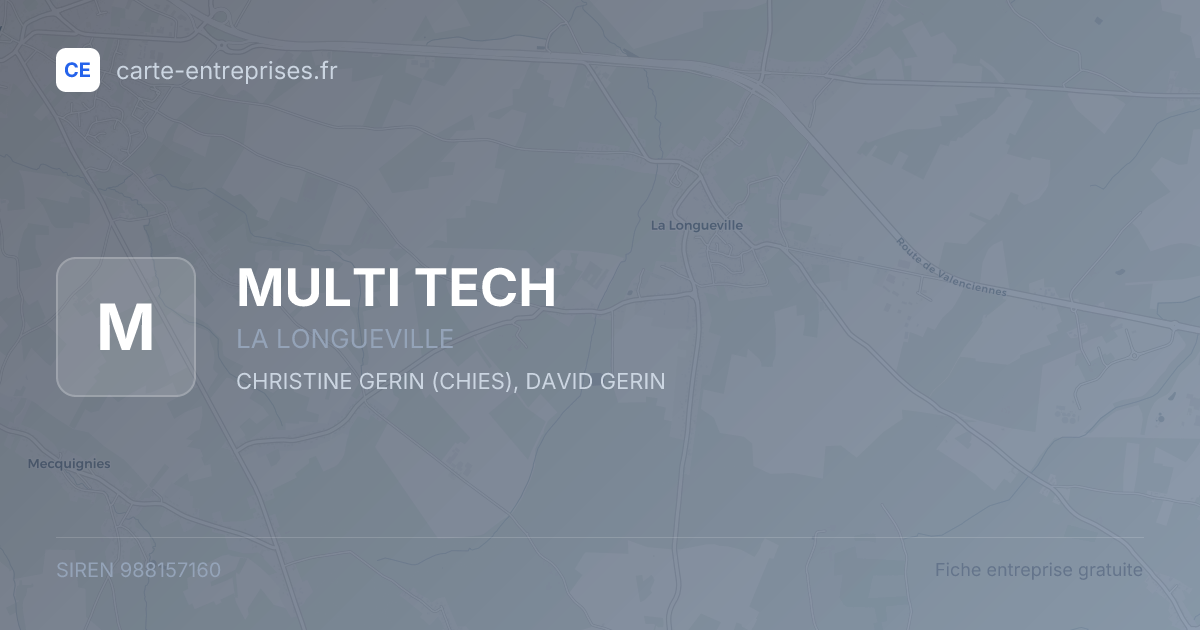 MULTI TECH — 988157160 — fiche entreprise