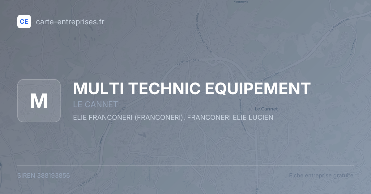 MULTI TECHNIC EQUIPEMENT — 388193856 — fiche entreprise
