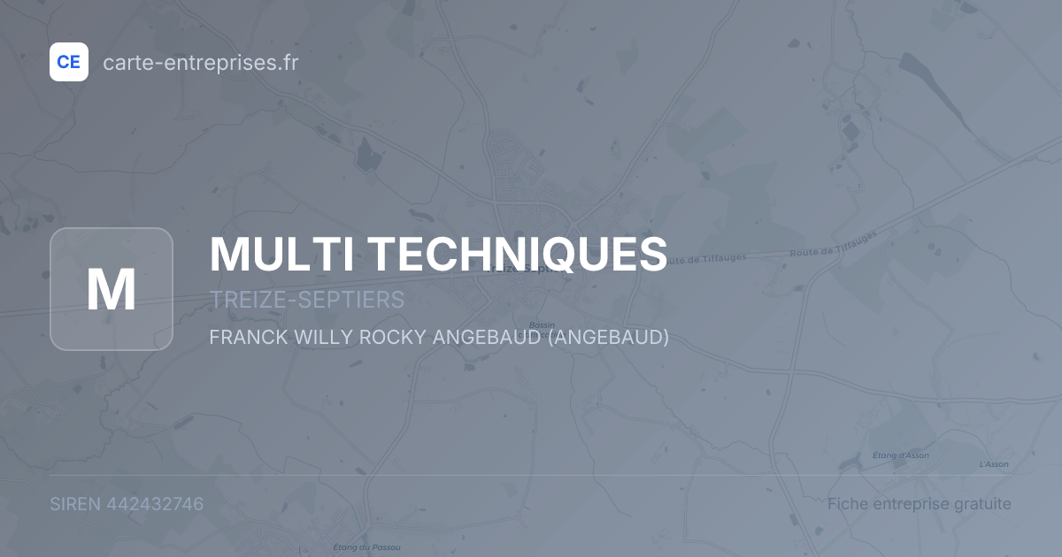 MULTI TECHNIQUES — 442432746 — fiche entreprise