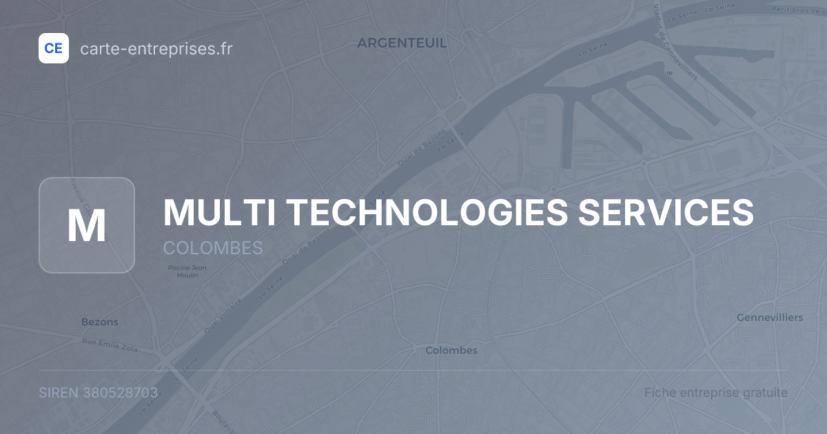 MULTI TECHNOLOGIES SERVICES — 380528703 — fiche entreprise
