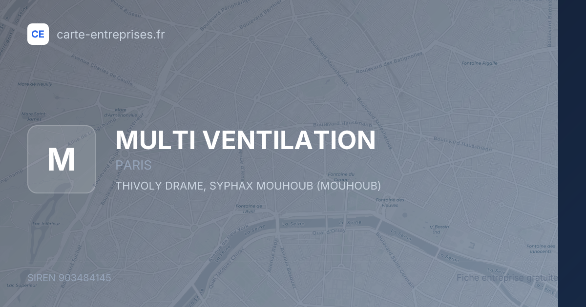 MULTI VENTILATION — 903484145 — fiche entreprise
