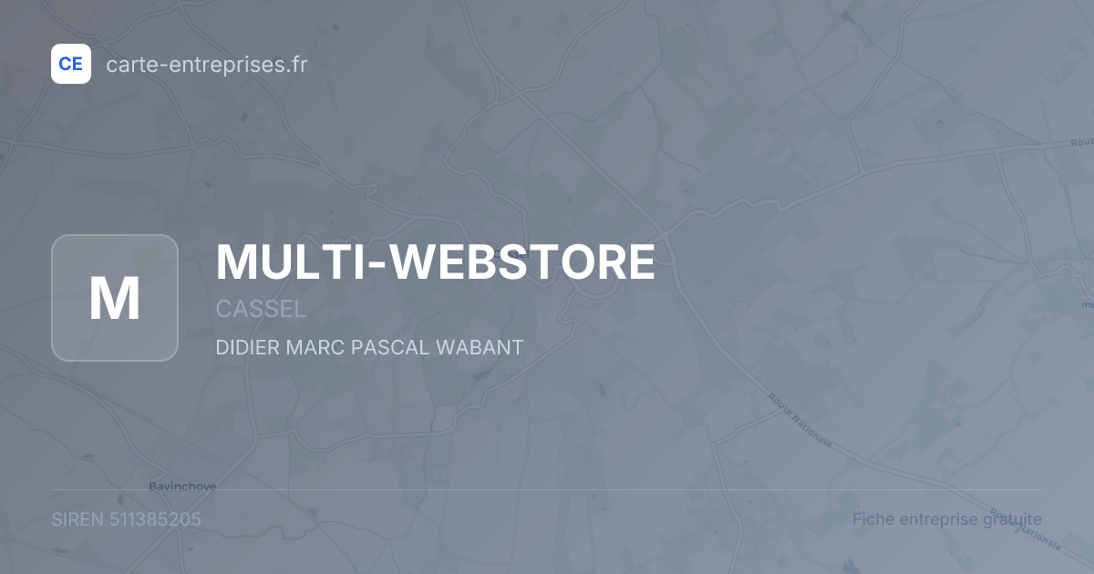 MULTI-WEBSTORE — 511385205 — fiche entreprise