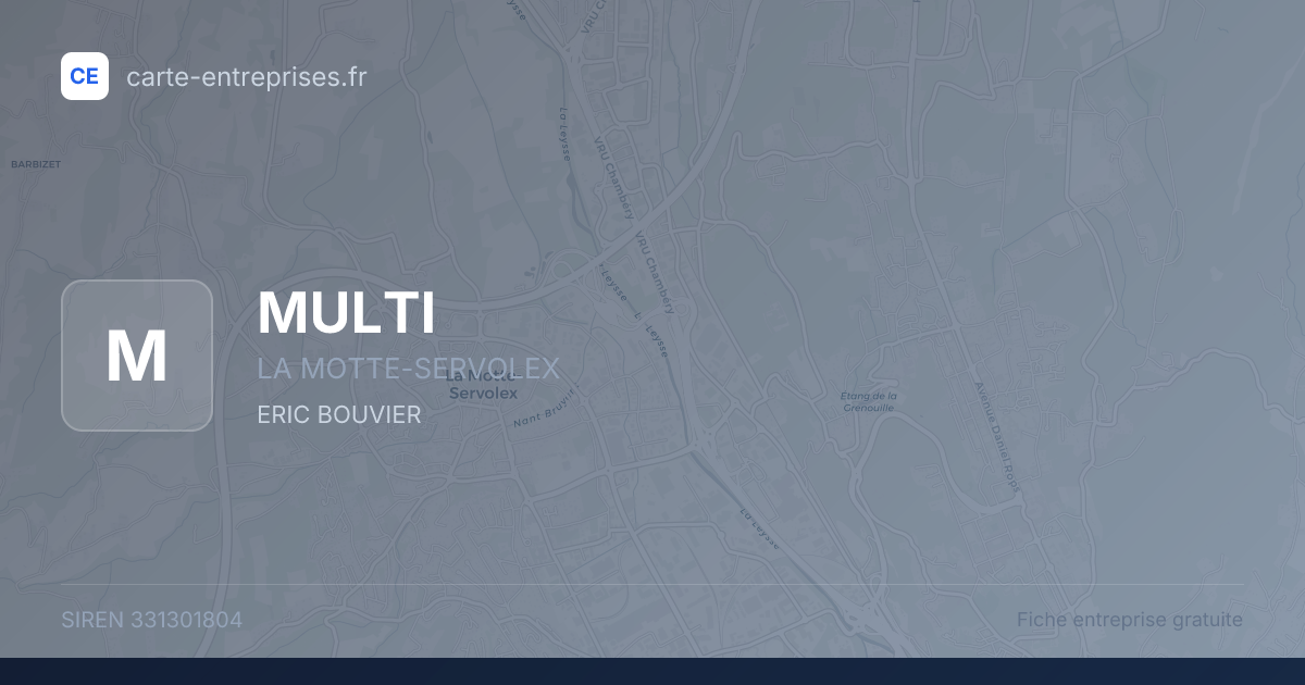 MULTI — 331301804 — fiche entreprise