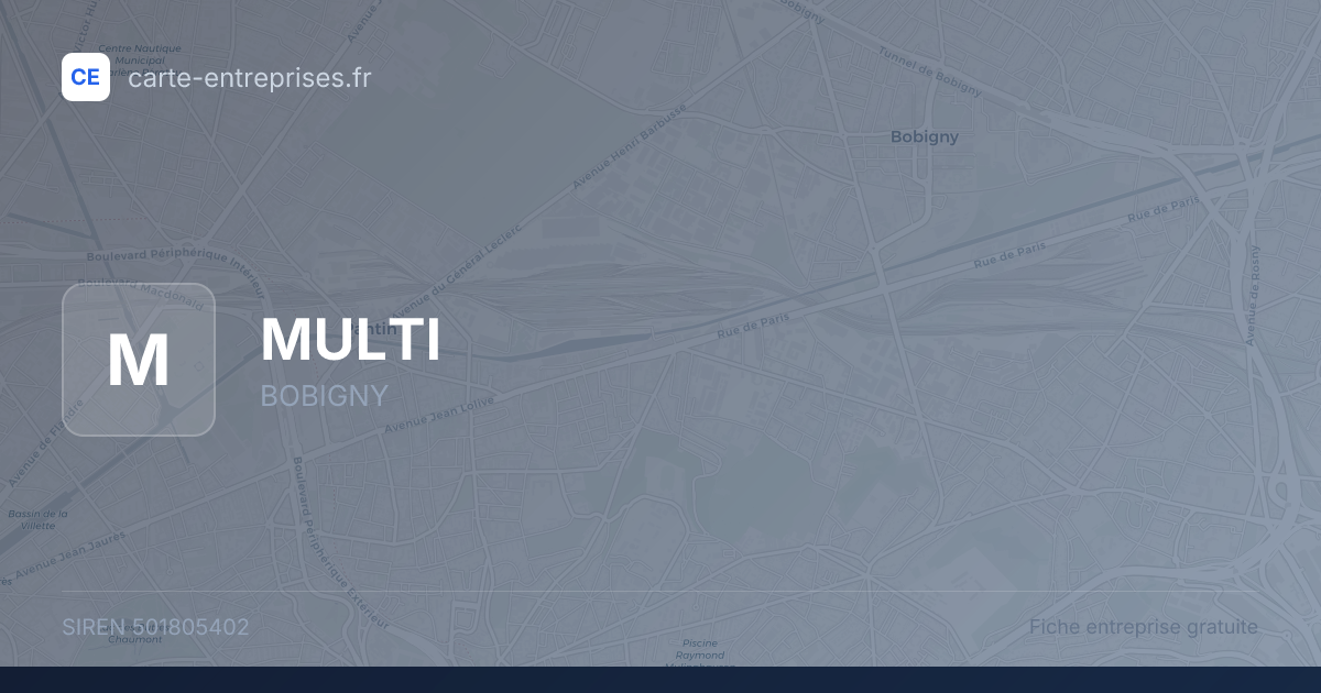 MULTI — 501805402 — fiche entreprise