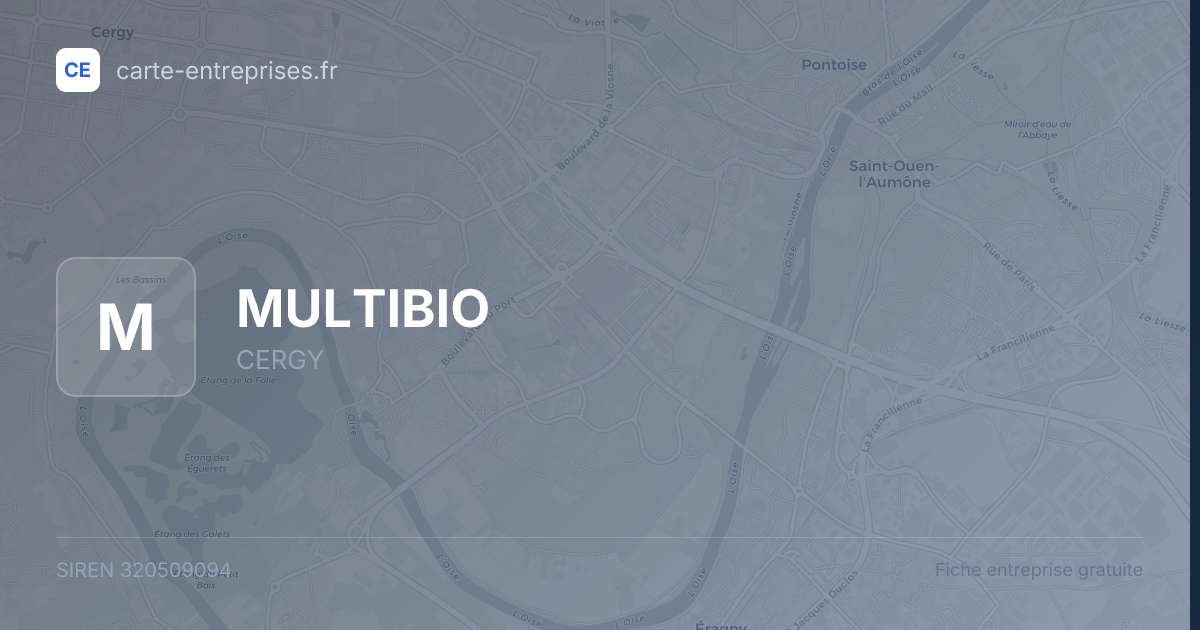 MULTIBIO — 320509094 — fiche entreprise