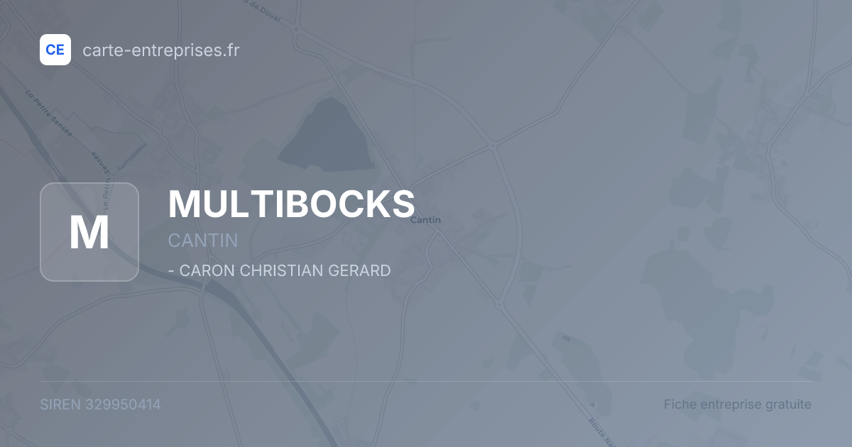 MULTIBOCKS — 329950414 — fiche entreprise