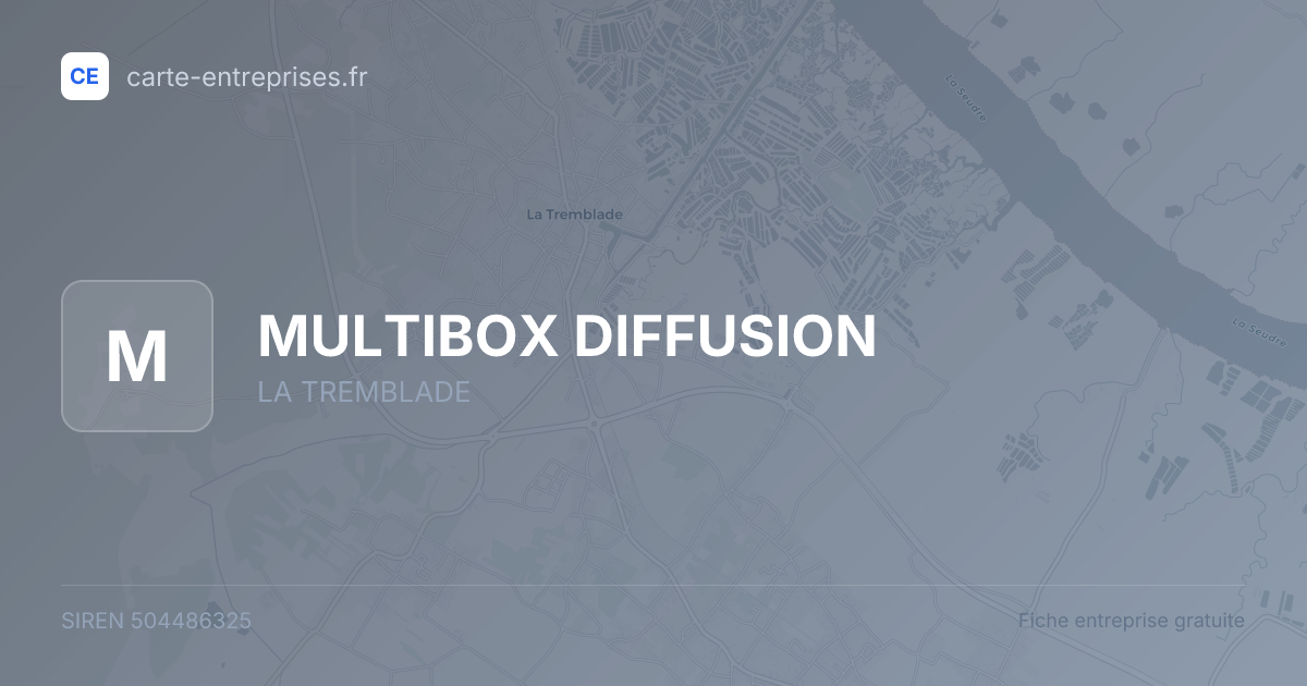 MULTIBOX DIFFUSION — 504486325 — fiche entreprise