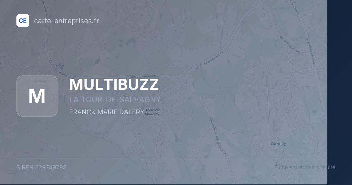 MULTIBUZZ — 529749798 — fiche entreprise