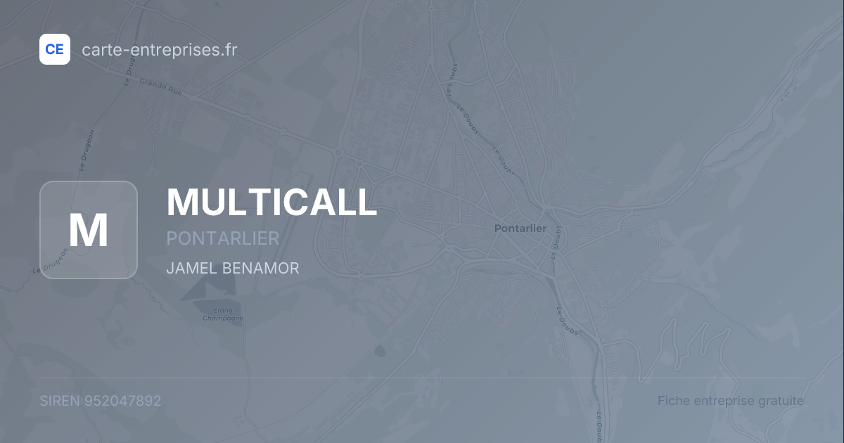 MULTICALL — 952047892 — fiche entreprise