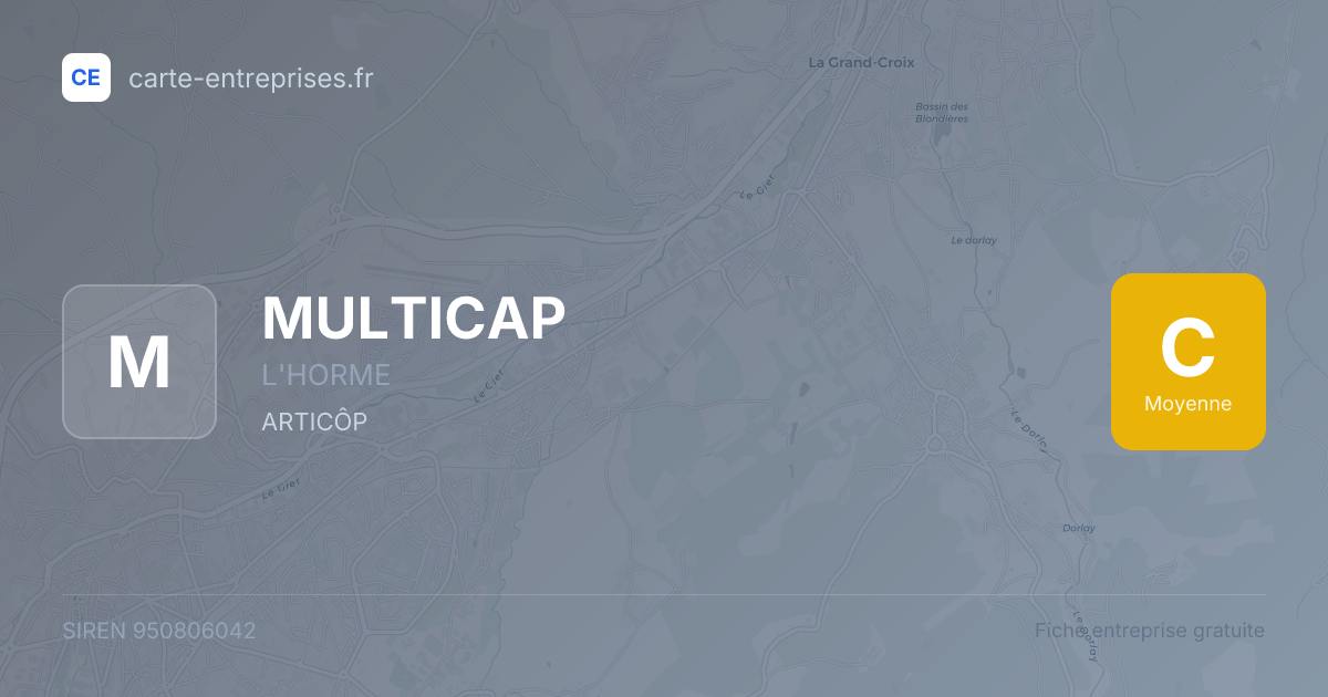 MULTICAP — 950806042 — fiche entreprise