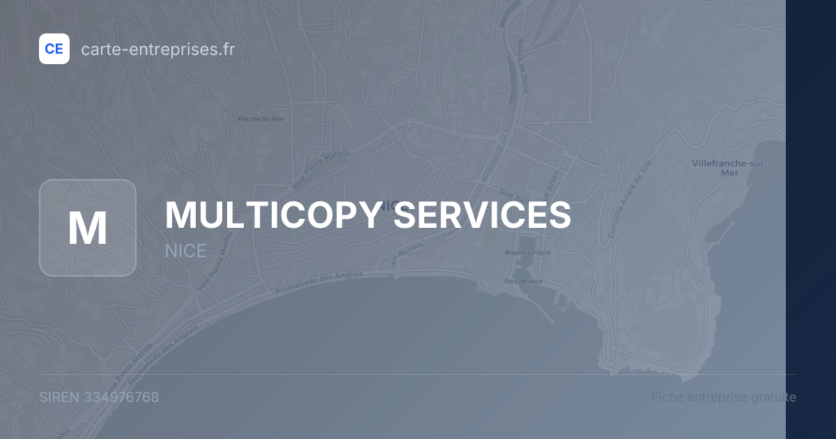 MULTICOPY SERVICES — 334976768 — fiche entreprise