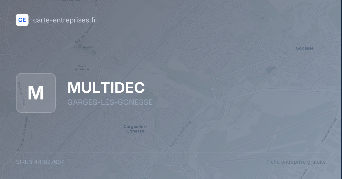 MULTIDEC — 441827607 — fiche entreprise