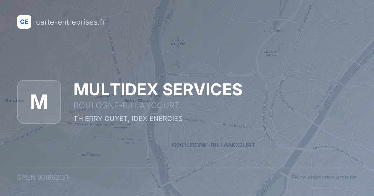 MULTIDEX SERVICES — 801092131 — fiche entreprise