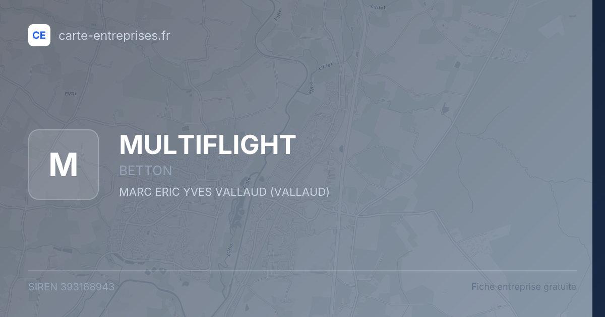 MULTIFLIGHT — 393168943 — fiche entreprise