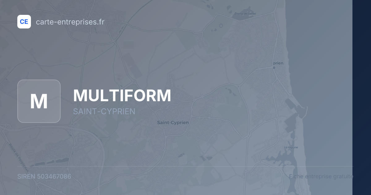 MULTIFORM — 503467086 — fiche entreprise