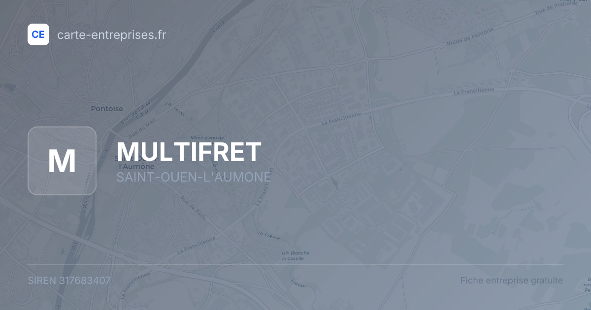 MULTIFRET — 317683407 — fiche entreprise