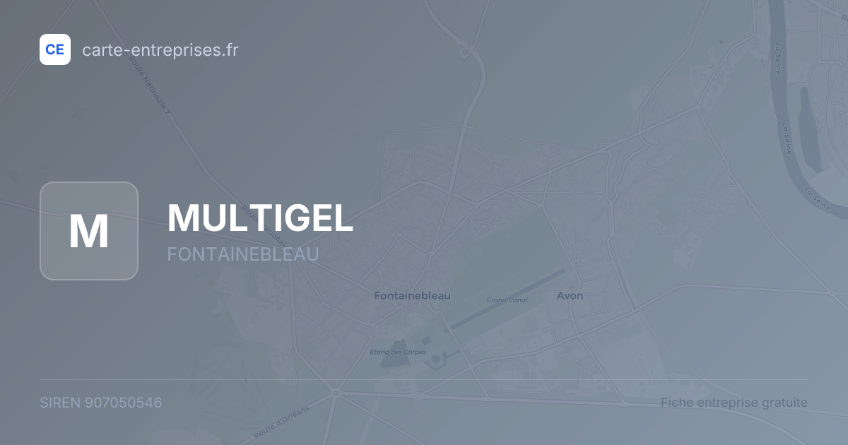 MULTIGEL — 907050546 — fiche entreprise