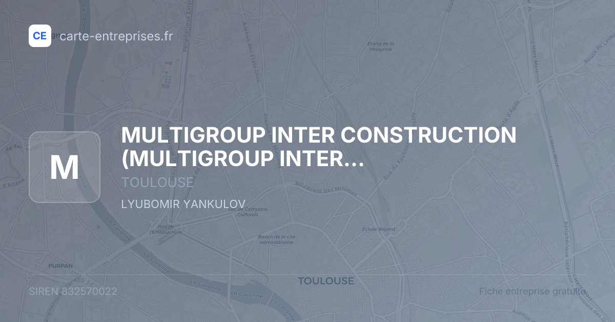 MULTIGROUP INTER CONSTRUCTION — 832570022 — fiche entreprise