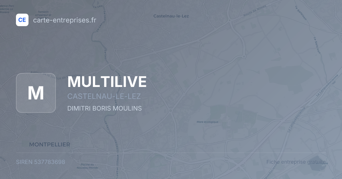 MULTILIVE — 537783698 — fiche entreprise