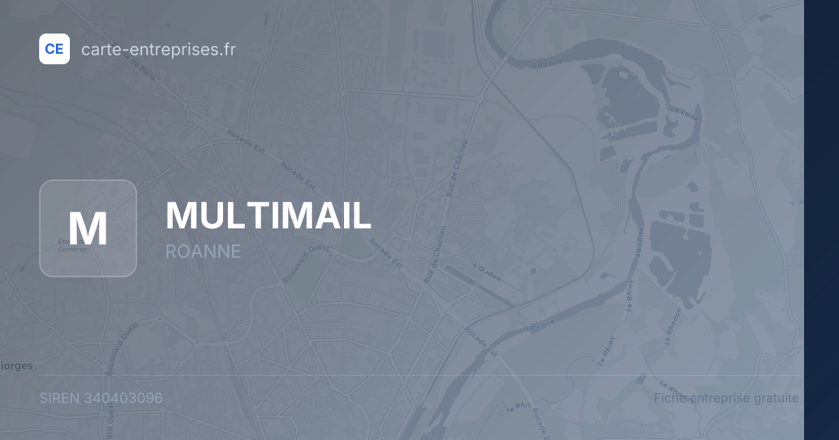 MULTIMAIL — 340403096 — fiche entreprise