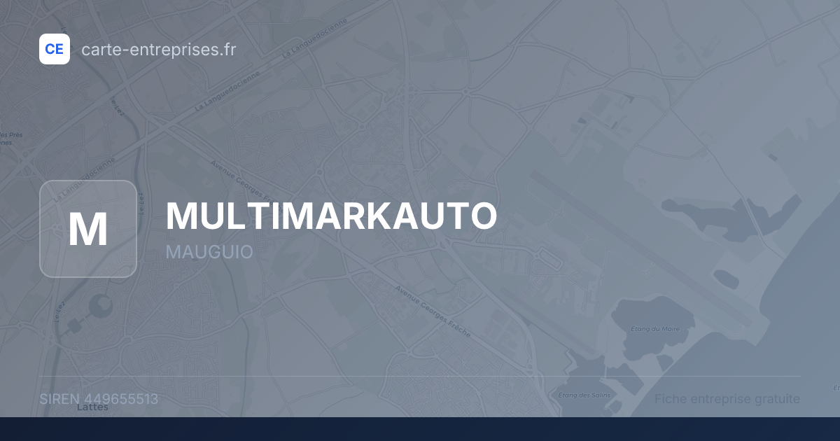 MULTIMARKAUTO — 449655513 — fiche entreprise