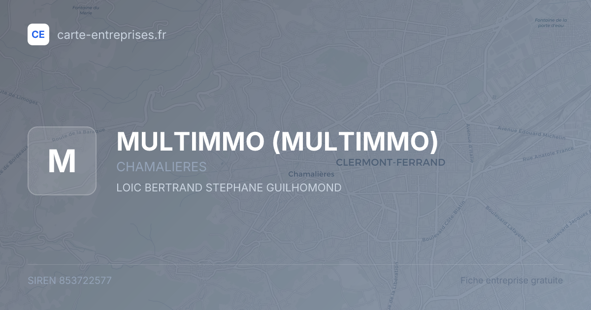 MULTIMMO — 853722577 — fiche entreprise