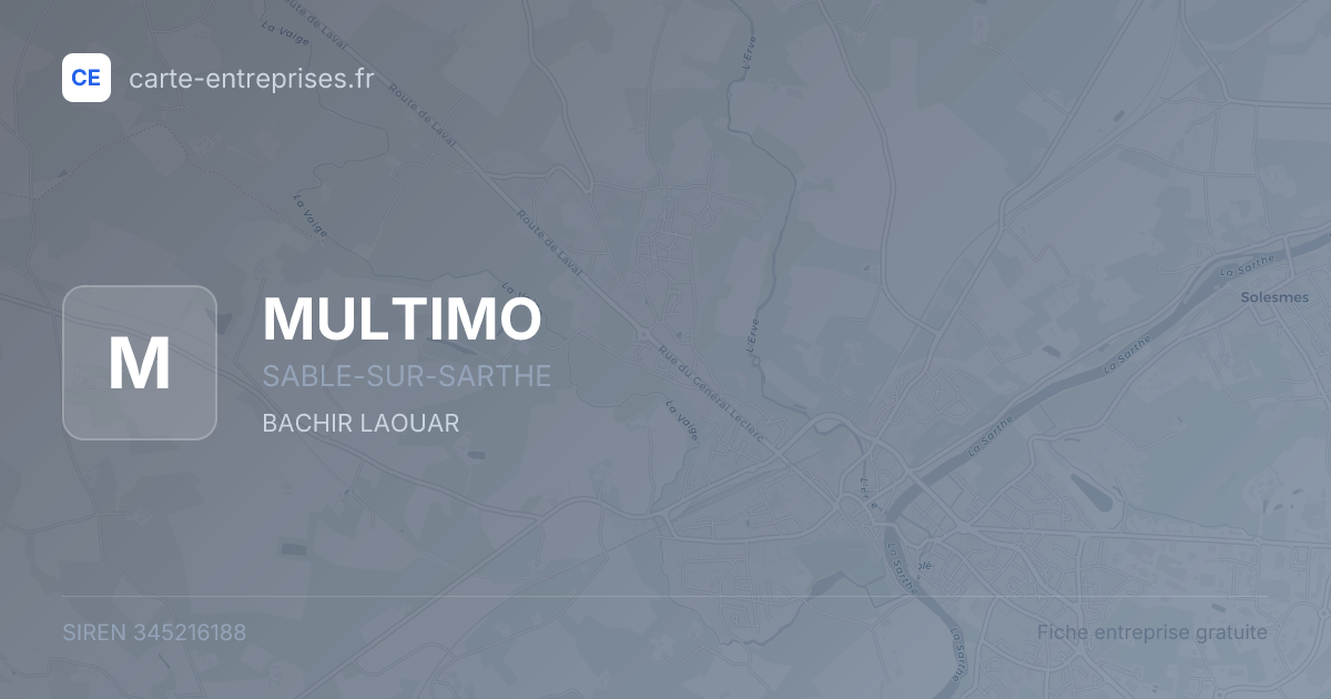 MULTIMO — 345216188 — fiche entreprise