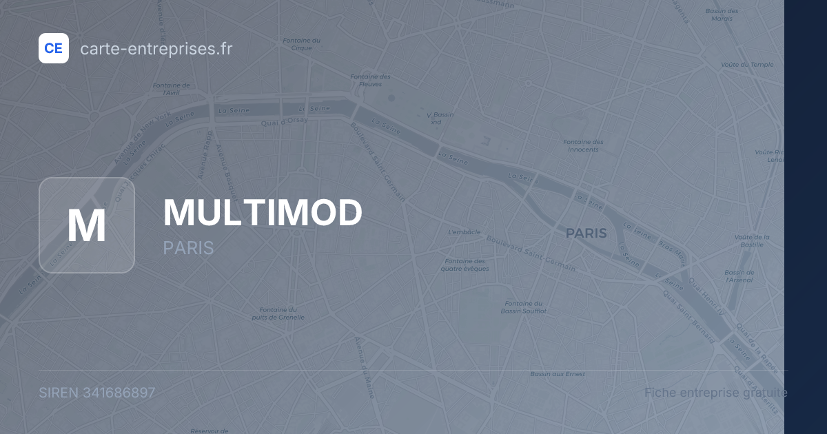 MULTIMOD — 341686897 — fiche entreprise