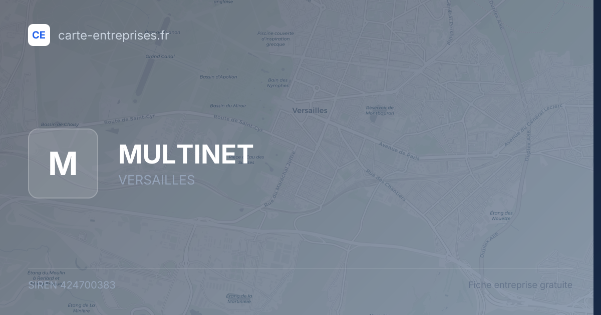 MULTINET — 424700383 — fiche entreprise