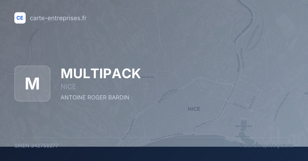 MULTIPACK — 342756277 — fiche entreprise