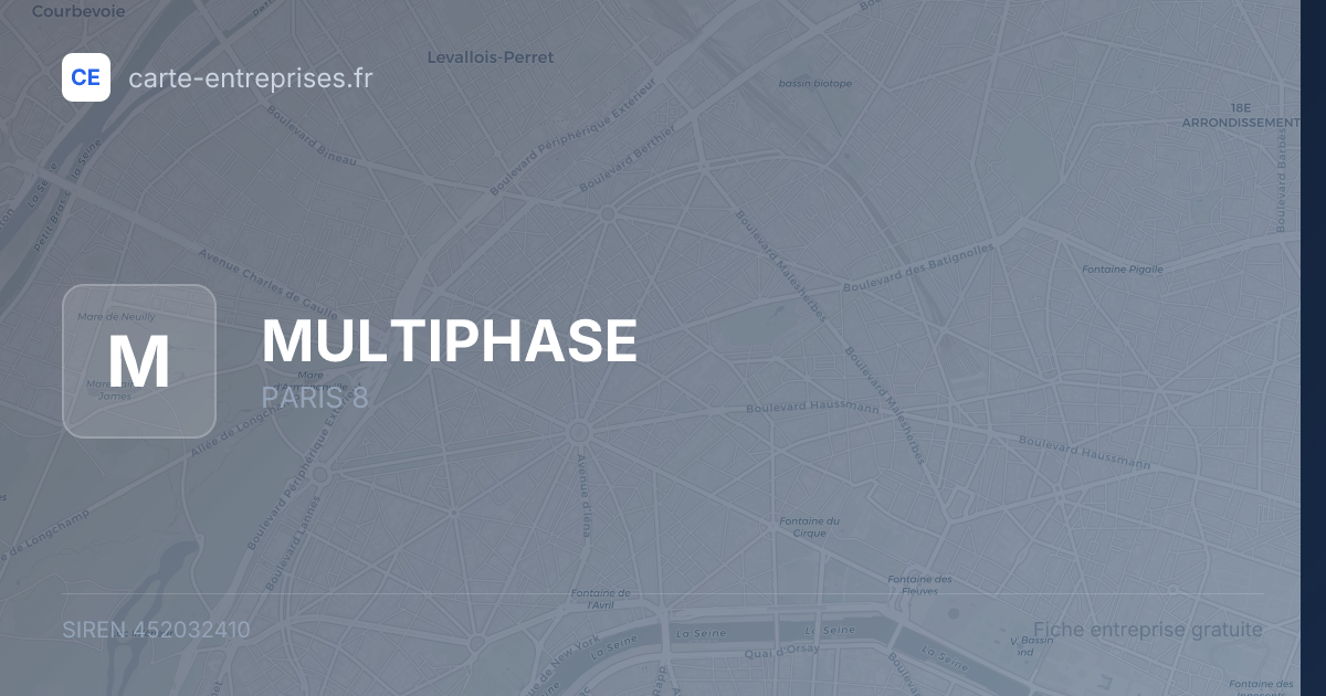 MULTIPHASE — 452032410 — fiche entreprise