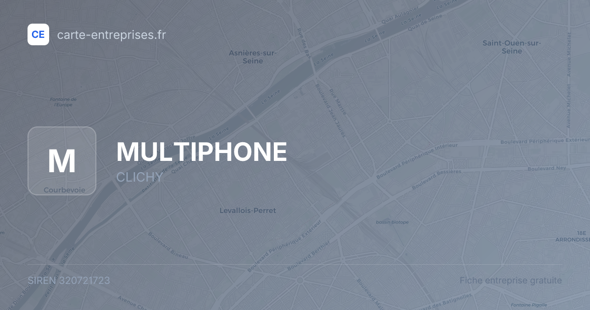 MULTIPHONE — 320721723 — fiche entreprise