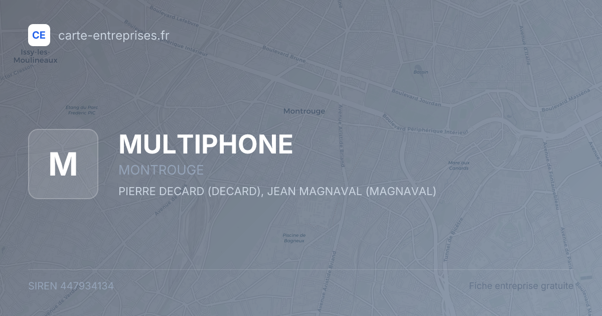 MULTIPHONE — 447934134 — fiche entreprise
