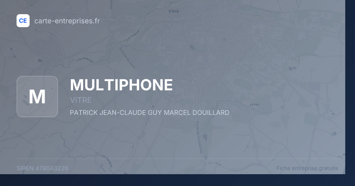 MULTIPHONE — 479043226 — fiche entreprise