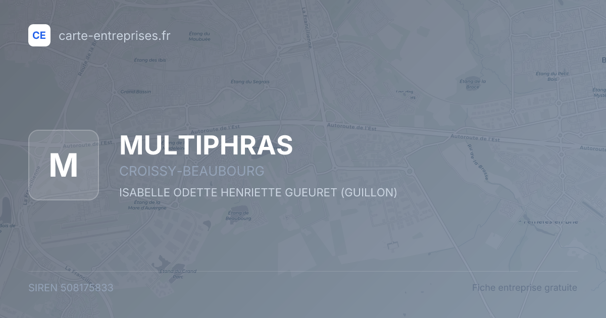 MULTIPHRAS — 508175833 — fiche entreprise